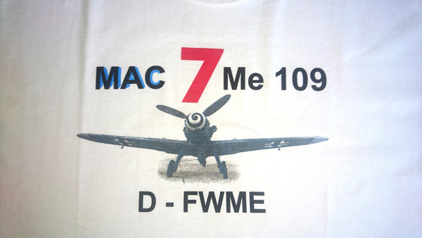 Me 109 "Rote 7 " Frontansicht